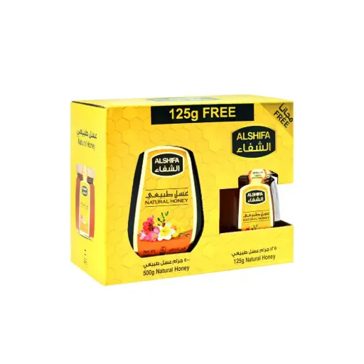 Alshifa Honey Natural Promo Pack 500g+125g 